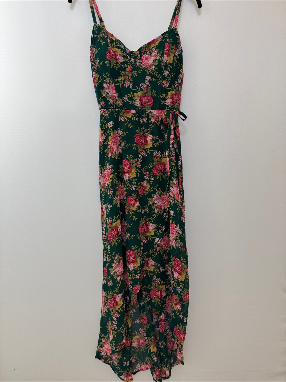 Floral Green Maxi Dress